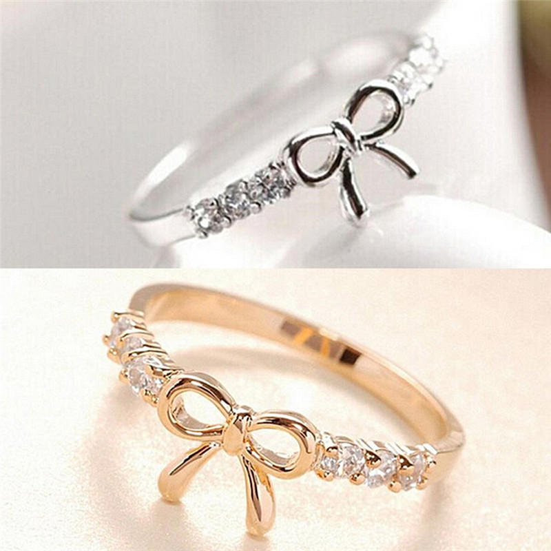 Womens' Sexy Butterfly Jewelry  Simple Ladies  Bow Ring