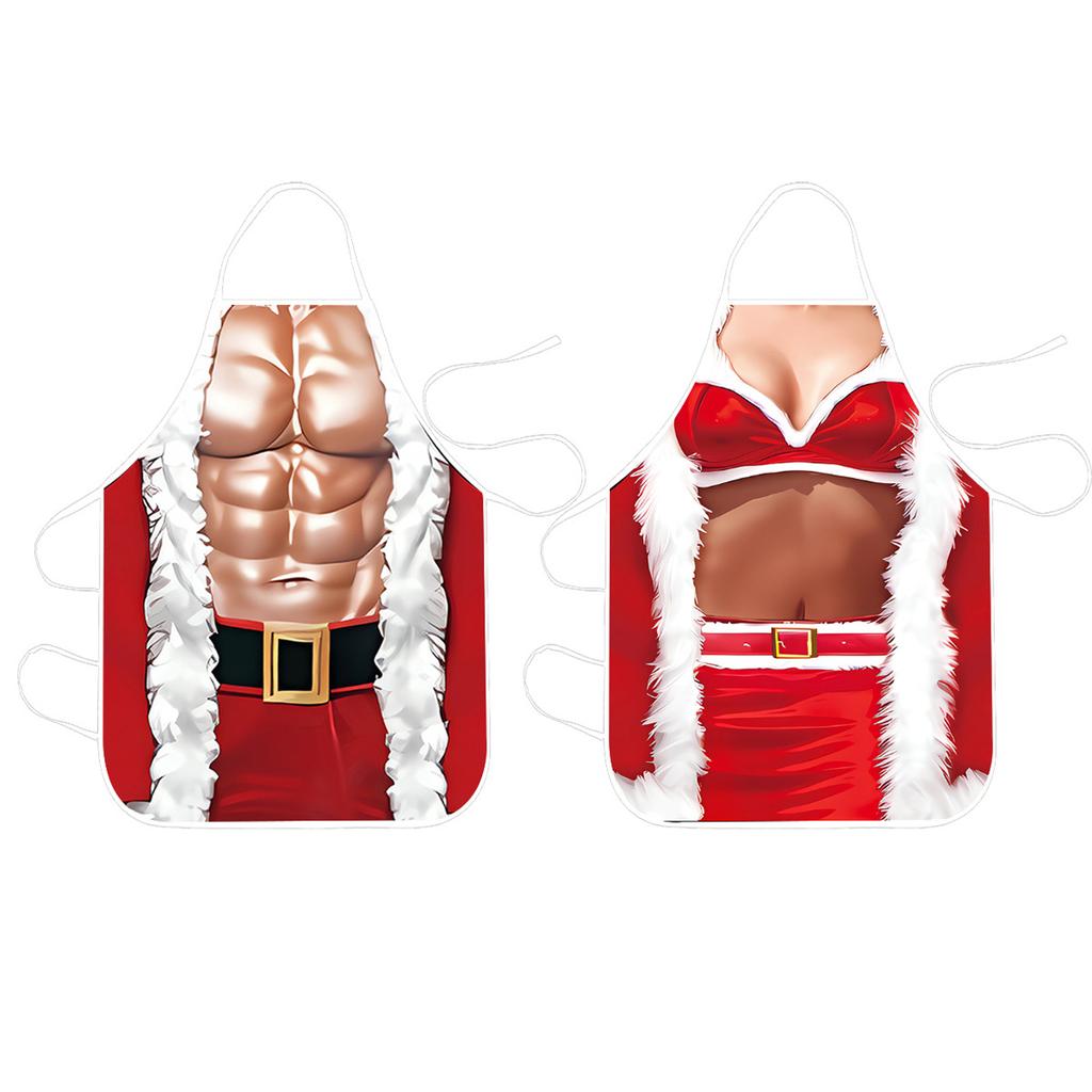 Christmas Adult Apron Christmas Kitchen Apron Family Party Apron Christmas Decoration