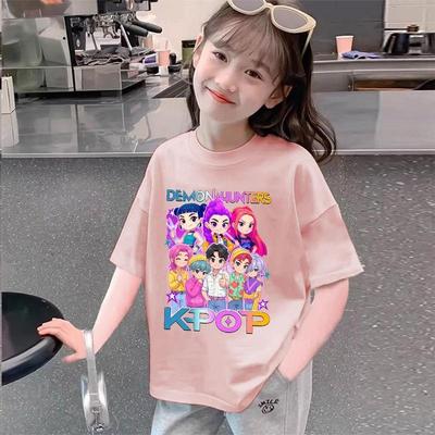 Derpy Tiger Kpop Demon Hunters Shirt für Kinder Baby Mädchen T-Shirt Niedliche Tiger Cartoon Kleidung 2025 Heißer Filmdruck Weich