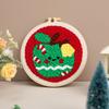 Merry Christmas Punch Needle Kit Beginner Embroidery Set Rug Hooking Kit  Christmas Craft