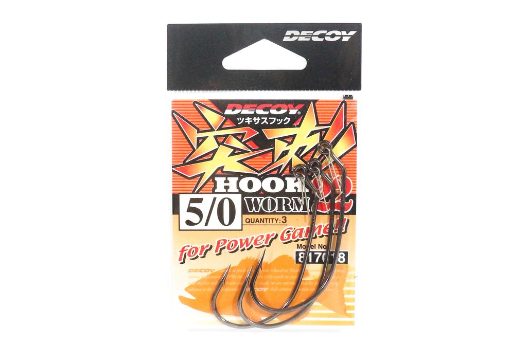 Decoy Worm 22 Power Game Worm Hook with Keeper Size 5/0 (7018)