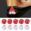 Game Playings Square Block Heart-shaped Party Family Toy Dices Small Colorful Acrylic Six Sided Dices Cubes with Dots
