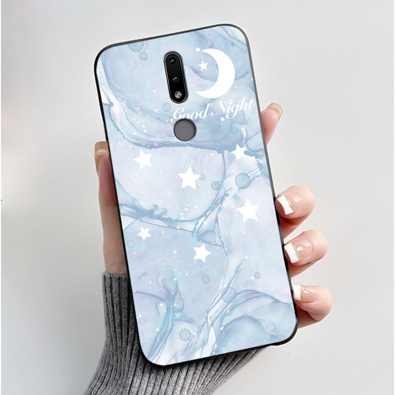 Cute Case For Nokia 4.2/Nokia 3/Nokia 3.1/Nokia3.2 Funda Capa Printing Shell Protective Cover Soft Silicone Cartoon Black Casing
