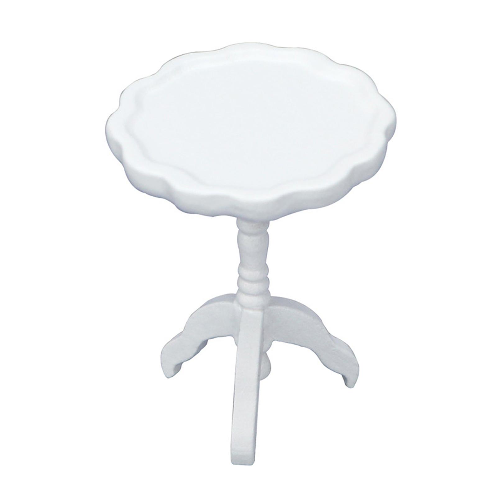 

1:12 Dollhouse Miniature Furniture Coffee Table Dollhouse Living Room Decoration Model Side Table Dollhouse Accessories 3