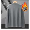 Mens Thick Fleece Sweatshirt Stand Collar Long Sleeve Casual Warm Top