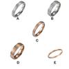 Stainless Steel Ring Personalized Sparkling Rings Jewelry Gift Dressing Up Accessory for Wedding Party Daily Working