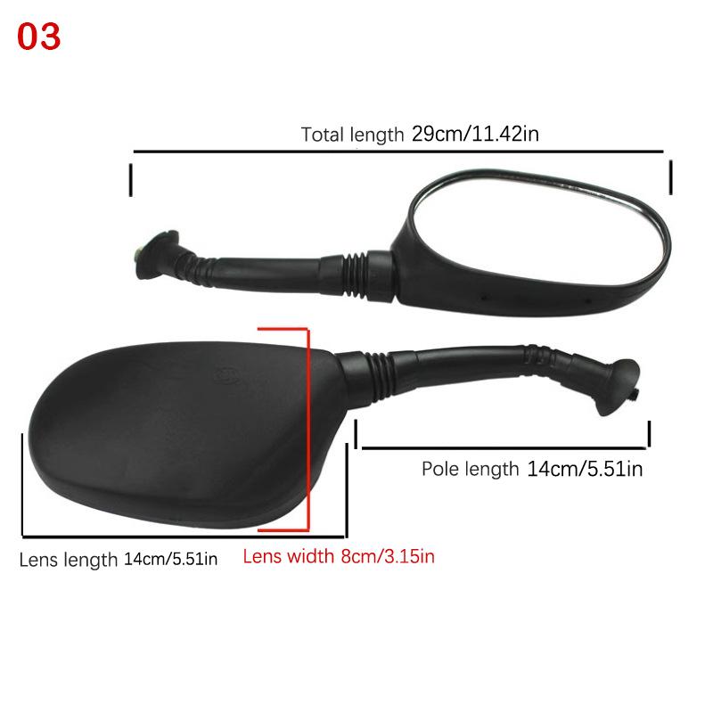1 Pair Anti-Fall Round Motorcycle Side Rearview Mirrors For For Mountain Road Bike Motorcycle Bike Rear View Mirror Holder