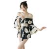 Sexy Japanese-printed Kimono Pure Desire Big Bow Girdle Slim Ultra-thin Short Uniform Cos Suit
