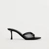 Stiletto Sandals Summer New Round Head Open Toe Net Fabric Butterfly Knot Set Foot Anti-slip Wear-resistant High Heels