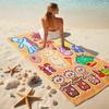 1pc In the Night Garden2 Beach Towel, Comfortable and Thick, and Swimming/Bath/Picnic/Camping Towel, Suitable for Seaside Beaches