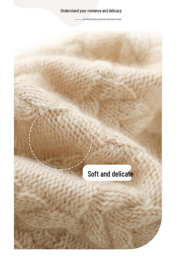 2025 Women's Cashmere Knit Headwrap: High-End, Warm Ear Protection for Fall/Winter