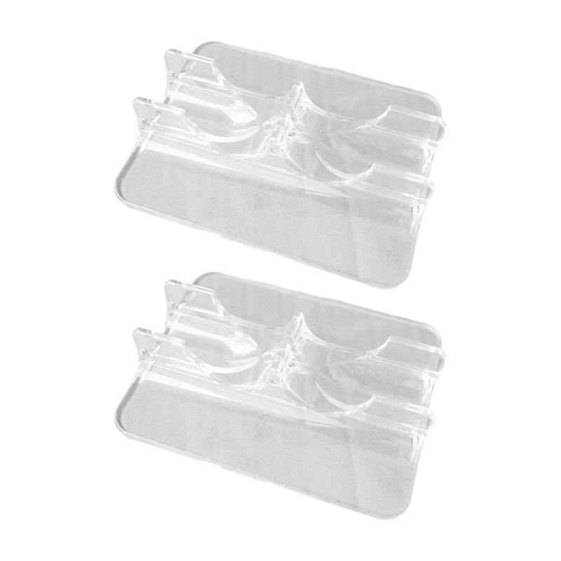 2PCS Roller Skate Holder High Transparency Plastic Construction Ice Skates Exhibition Rack for Home and Store Use