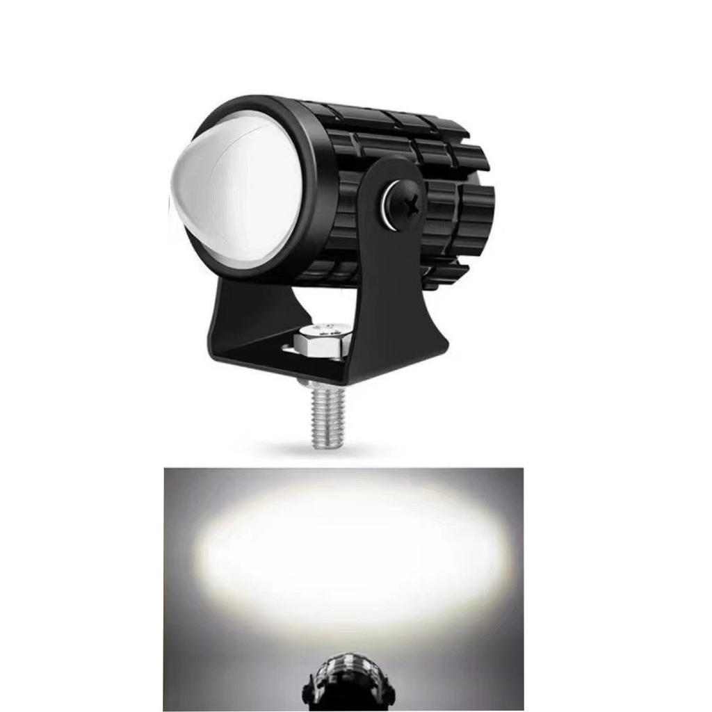 1/2PCS Universal Dual Color Spotlights Motorcycle LED Headlight Mini Driving Light Motorbike Truck Trailer Off-road Accessories