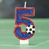 Football creative digital candle cake birthday decoration candle