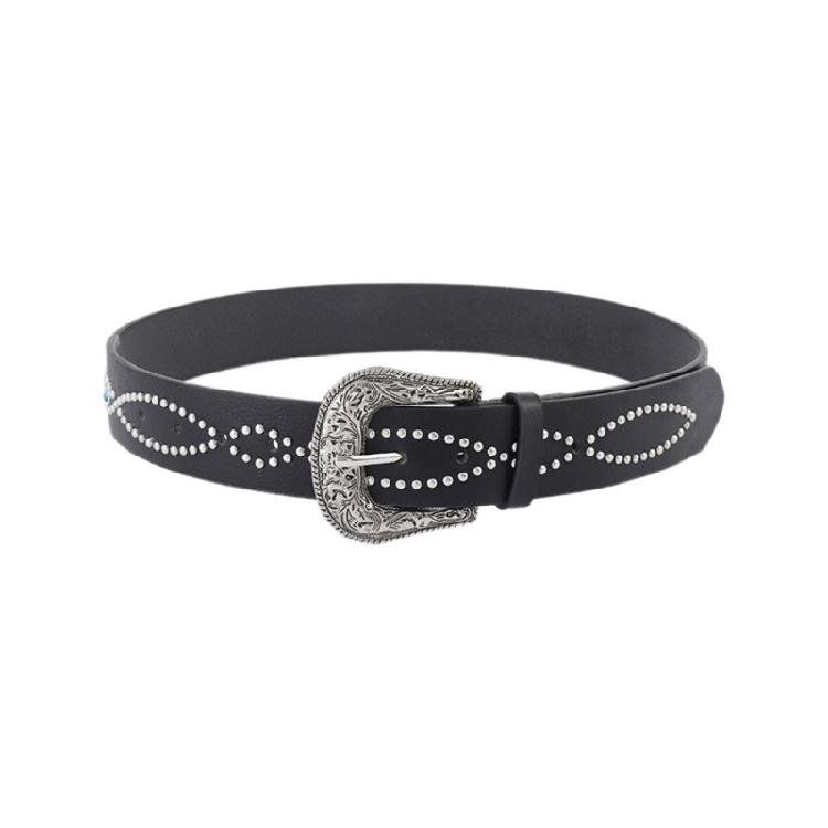 Waist Belt Chain Studded Belt for Casual Costume Belt for Jeans Wrap Dress