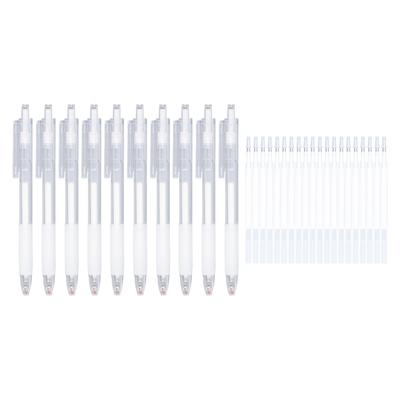 10 Pcs Glue Pens 18S Quick Drying White Tacky Glue Pens with 20 Replacement Refills for DIY Crafts Scrapbook