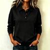Women's Fashion Long Sleeve Neck V-Neck Pullover Sweatshirt Color