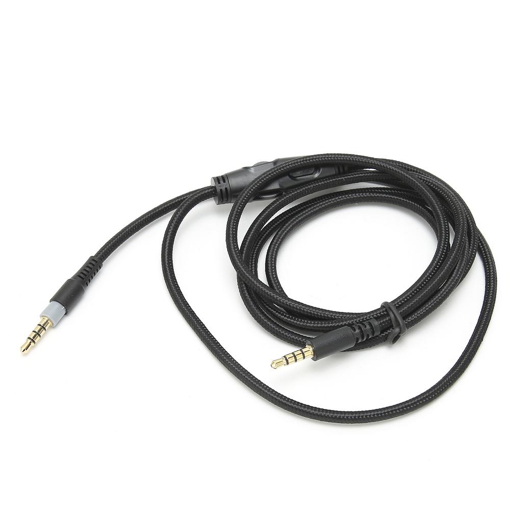 Headphone Cable 3.5mm Male To Male Audio Cable with Volume Control for HyperX Cloud
