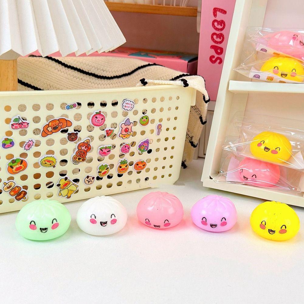 Colorful Squishy Dumpling Simulation Sensory Fidget Ball Dumpling Squishy Toys Student Prize