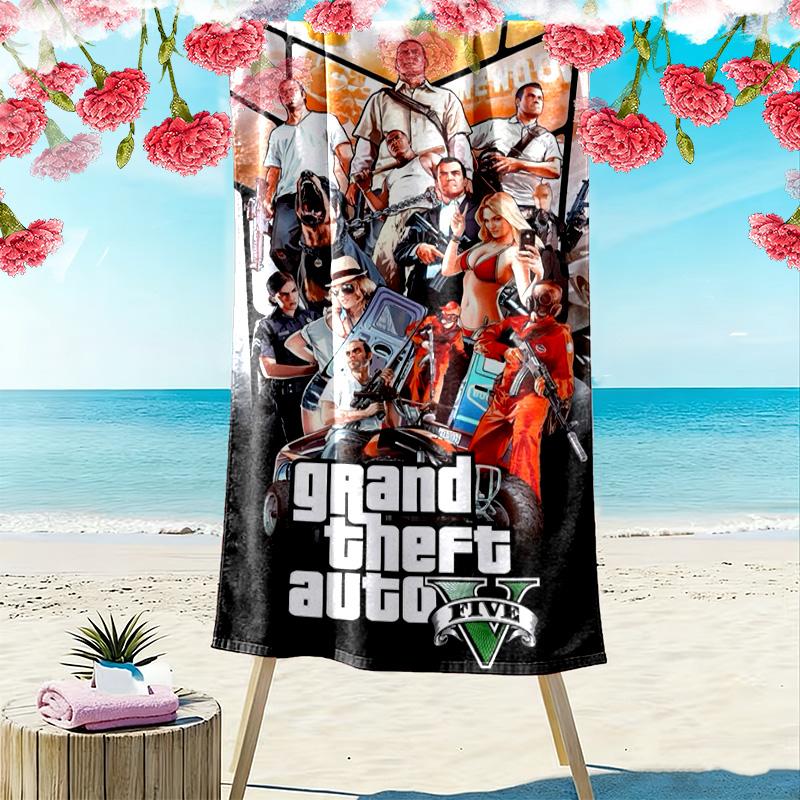 Liberty City Adventures beach towel beach Portable for travel Absorbent bath towel quick-drying swim towel swim beach Fashion