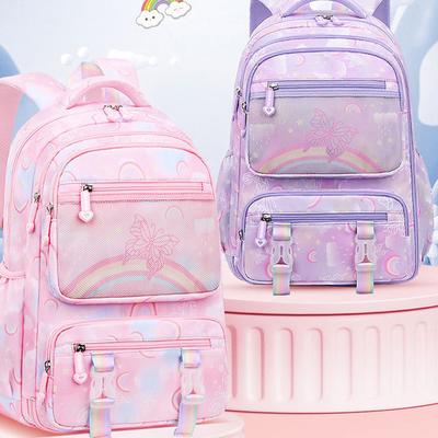 2024 Kinder Schultaschen für Mädchen Orthopädische Kinder Prinzessin Rucksack Schultasche Grundschule Rucksack Kinder Büchertasche
