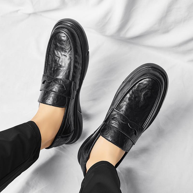 Handmade Mens Loafers 2024 New Arrival Men Casual Shoes Men Leather Fashion Office Footwear Brand Classic Men Shoes for Wedding