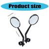 Wide Angles Rear View Bike Mirror Universals Bicycles Handlebar Rearview Mirror 360Degree Adjustable Safety Mirror
