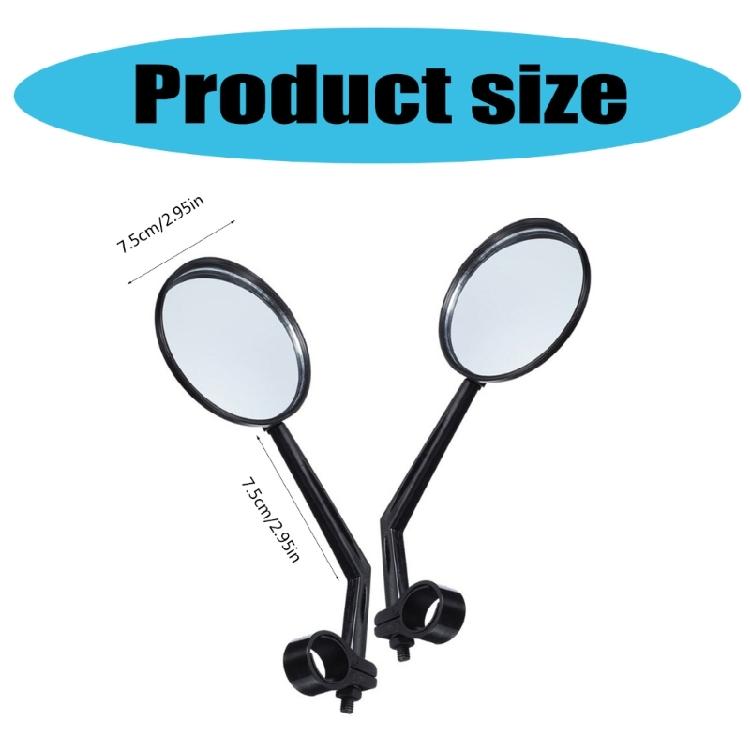 Wide Angles Rear View Bike Mirror Universals Bicycles Handlebar Rearview Mirror 360Degree Adjustable Safety Mirror