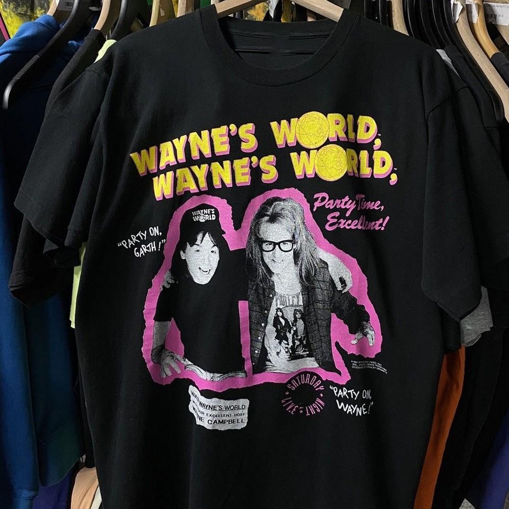 Retro 1991 Wayne#039;s World movie promo Unisex TShirt S5XL Unisex T-Shirt XL
