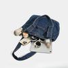 Korean Retro Denim Bag Armpit Large-capacity Tote Commuter Washed Cloth Fashionable All-matching Shoulder Trendy
