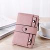 Women's Short Coin Purse: Japanese & Korean Style Multi-function Card Holder with Buckle