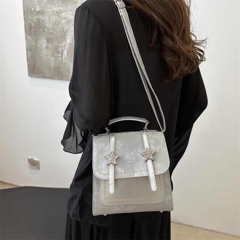 Streetwear Pu Material Small Backpack For Daily Use With Durable Stitching