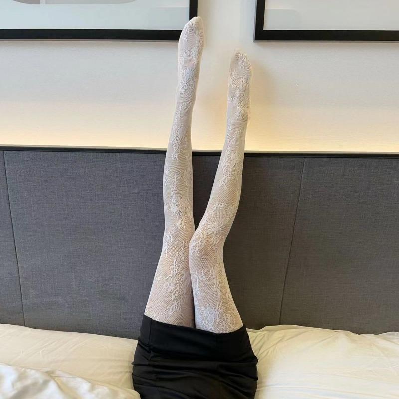 

Сексуальні ажурні сітчасті панчохи з ластовицею Класичні панчохи-сітка Лоліта Жіночі Сітка Готичні Панк Ретро Павутинні Колготки one size білий