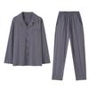 Pajamas Men'S Spring And Autumn Autumn Cotton Long Sleeve High-End Homewear Men'S Simple Casual Cotton Suit