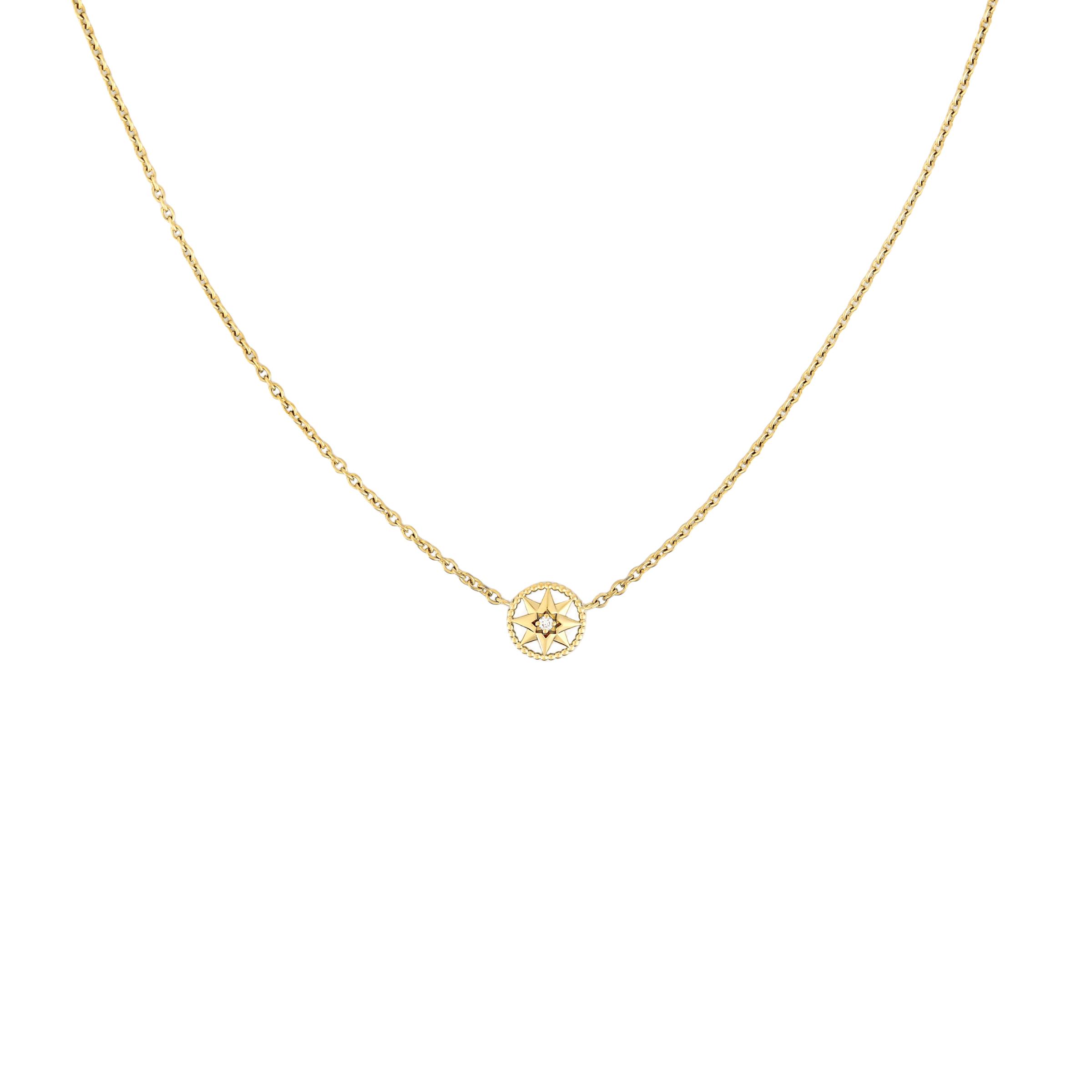 

Dior Rose Des Vents Necklace Women necklace Gold Diamond JRDV95137-0000 Gold
