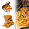 Lustige und farbenfrohe Pizza-Socken-Geschenkbox für Männer und Frauen mit kreativen Designs