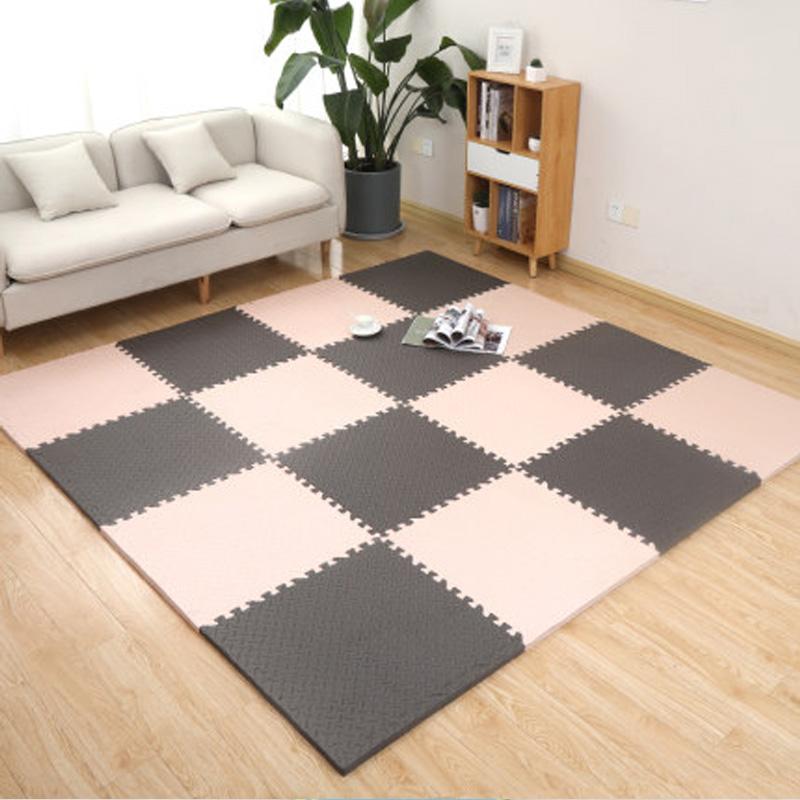 Thickened Foam Patchwork Mat Children's Tatami Crawling Pad Water Absorbent Dirt Resistant Carpet Bedroom Bedside Puzzle Floor