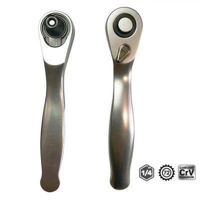 1/4'' Mini 72 Teeth Ratchet Wrench  Durable CR-V Steel Quick Release Anti-Rust  Perfect for Auto Repair and Tight Spaces Wrench