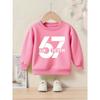 Kids Sweatshirt Crew Neck Sweatshirt - Funny  Design, Long-Sleeved Casual Streetwear Style, Comfortable Wear All Year Round