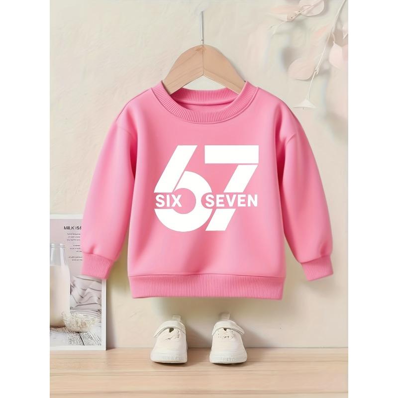 Kids Sweatshirt Crew Neck Sweatshirt - Funny Design, Long-Sleeved Casual Streetwear Style, Comfortable Wear All Year Round
