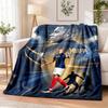 Kylian Mbappe Printed Flannel Blanket Warm Comfort Bed Throw For Indoor Home Decoration