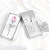 Glass Rose Mini Crystal Flower Artificial Flowers Room Ornament Office Desktop Decoration Wedding Party Valentine's Day Gift