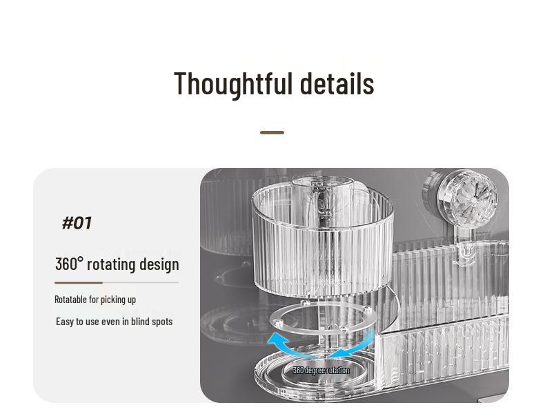 Punch-Free Suction Cup Bathroom Cosmetics Organizer
