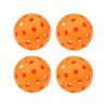 4Pcs 74MM 40-Holes Pickleball High Tournament Training PE Indoor Outdoor Bounce Visibility Pickleball Practice Ball