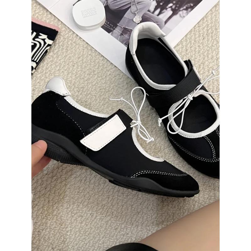 Fashion Mary Janes Women's shoes 2025 Summer New Sle Veo Faux Fur Soft Bot Single Ballet Flats Casual shoes