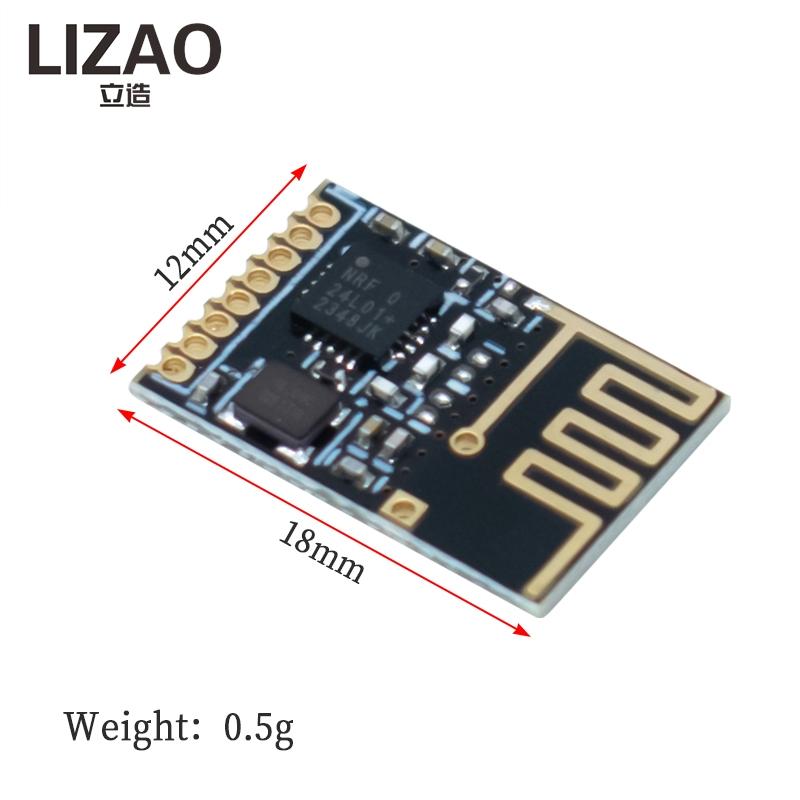 LIZAO 5/10 Stück NRF24L01+ 2,4G Drahtloses Sendeempfänger-Modul-Kit Mini Power Enhanced SMD-Version für Arduino Roboter Drahtlose Projekte