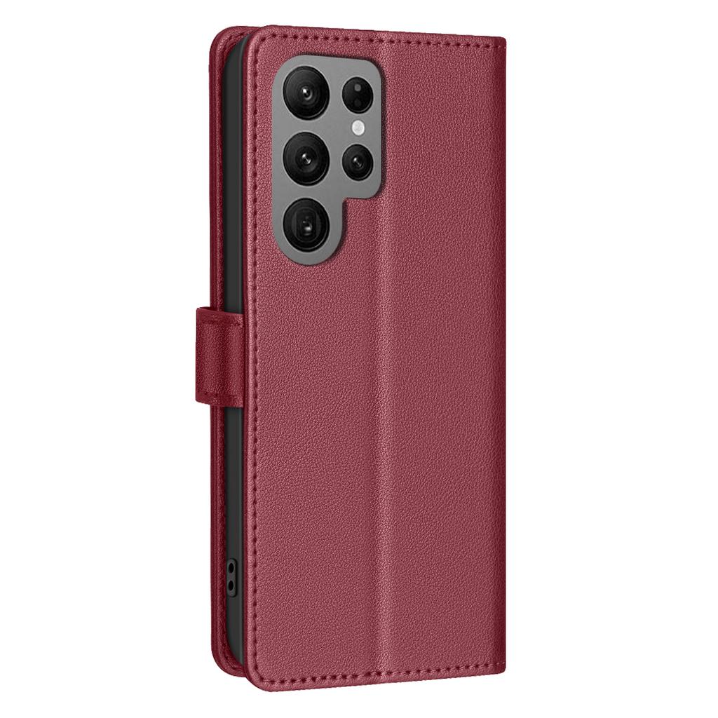 BINFEN COLOR BF32 For Samsung Galaxy S25 Ultra Leather Case Wallet RFID Blocking Phone Cover