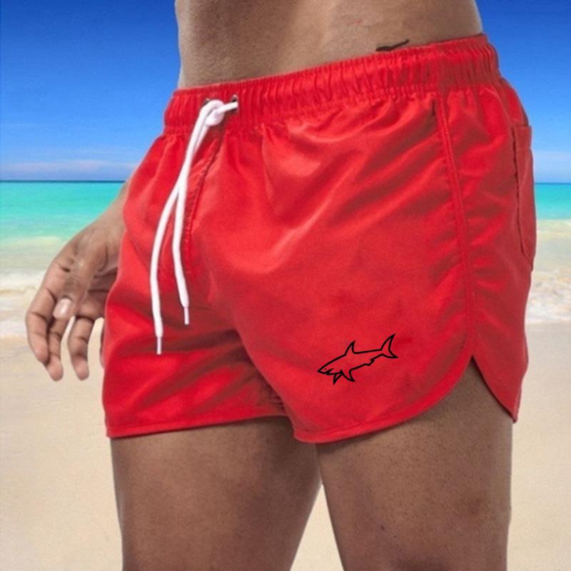 

20 Summer New Men s Quick-Drying Swim Trunks Sports Pants Swimwear Beach Shorts Jogging Shorts Spanish Fish Print 4XL червоний