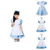 Adorabile Costume di Alice nel Paese delle Meraviglie per Bambine con Cuciture Perfette