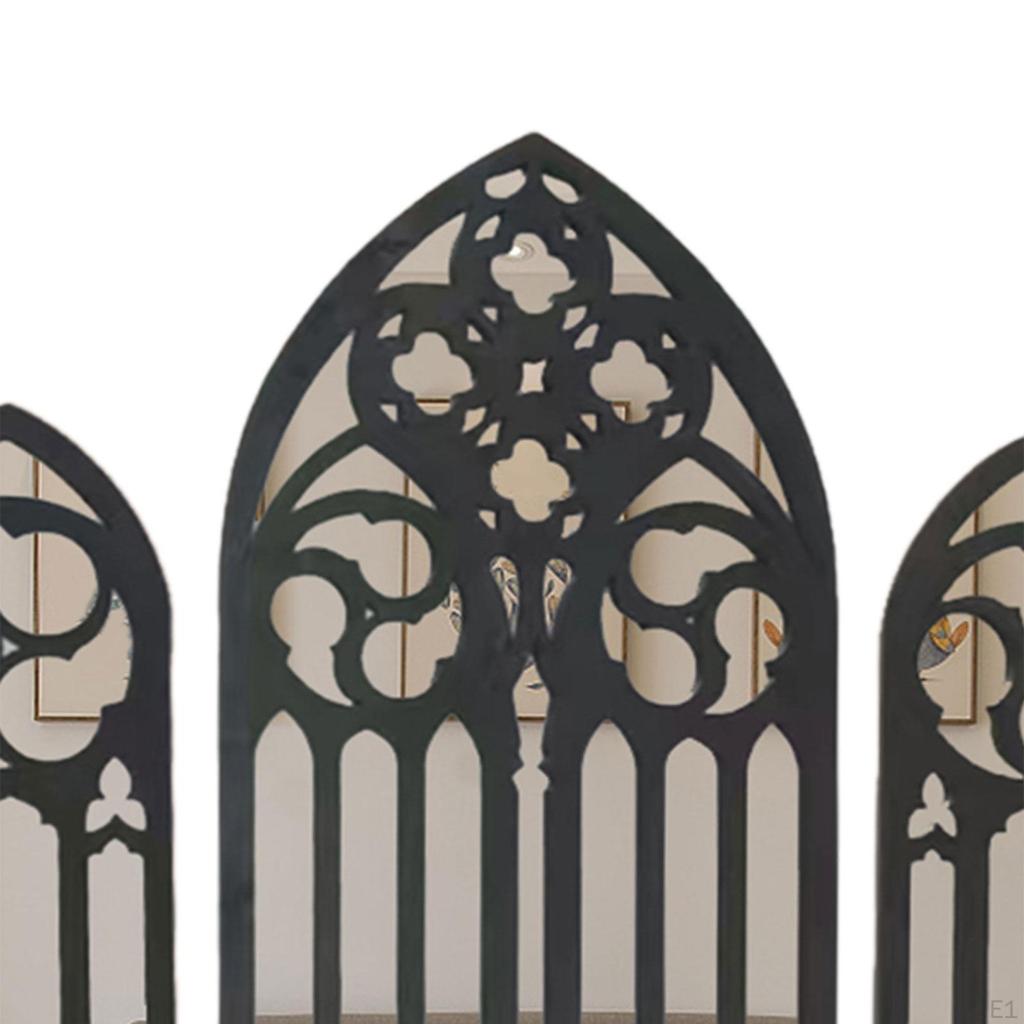 3 Pieces Gothic Mirrors Wall Decor Decorative Mirrors,Baroque ,Decorative Arched